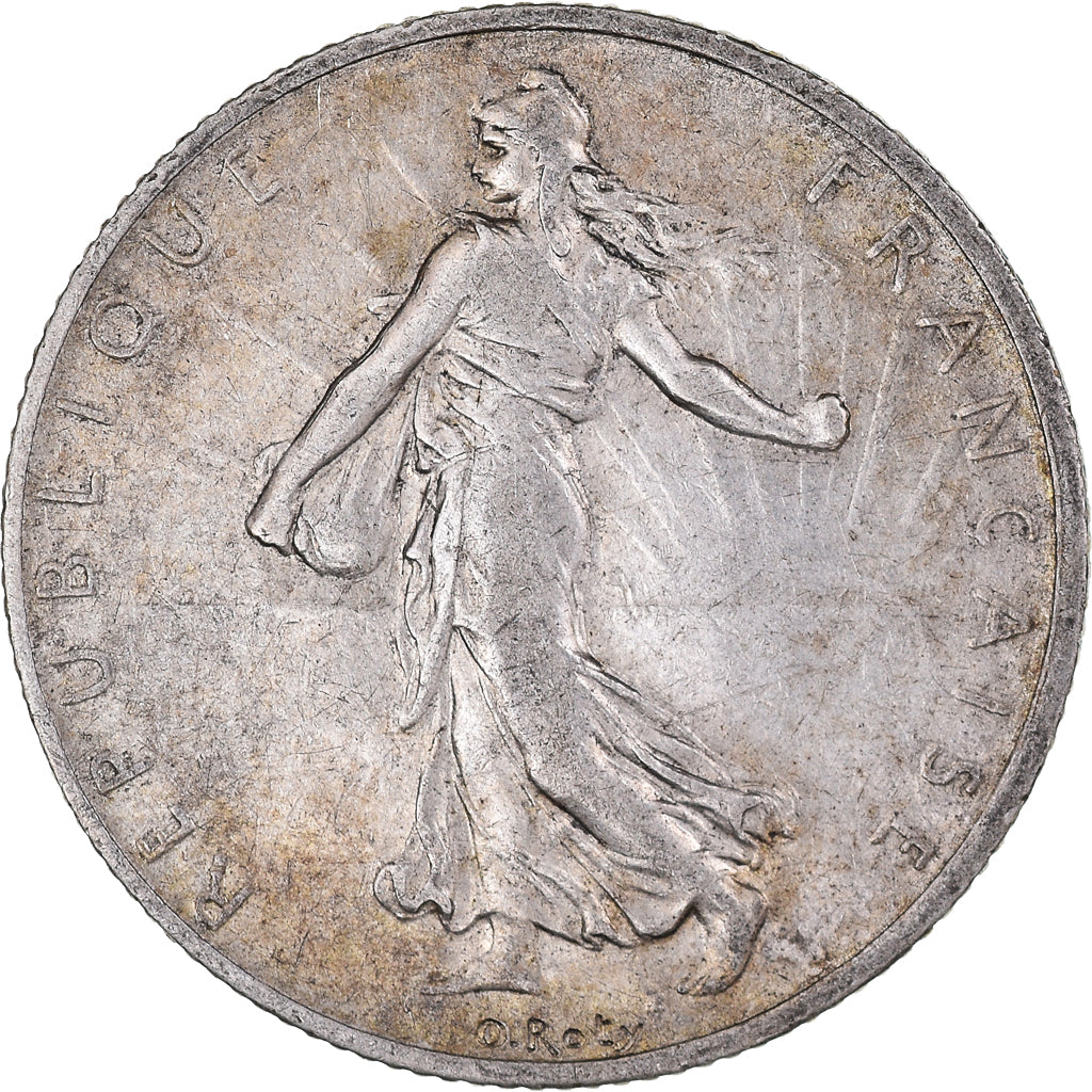 Coin, France, Semeuse, 2 Francs, 1908, Paris, AU(50-53), Silver, KM:845.1