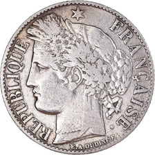Moneta, Francia, Cérès, Franc, 1887, Paris, MB+, Argento, KM:822.1