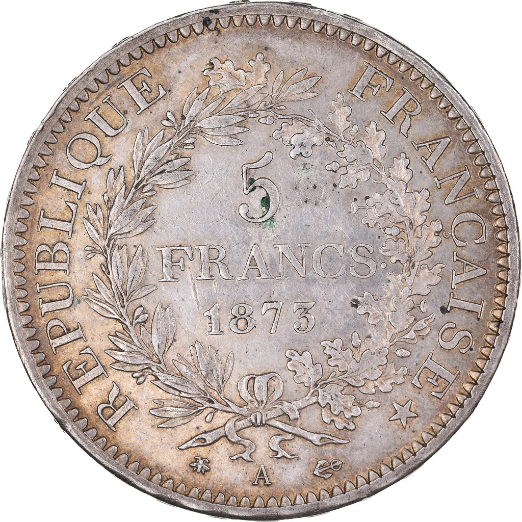 Coin, France, Hercule, 5 Francs, 1873, Paris, AU(55-58), Silver, KM:820.1