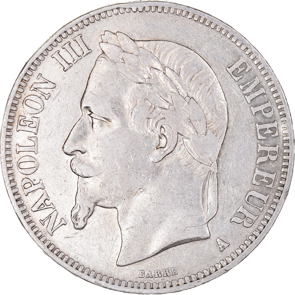 Moeda, França, Napoleon III, Napoléon III, 5 Francs, 1869, Paris, EF(40-45)