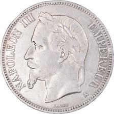 Moeda, França, Napoleon III, Napoléon III, 5 Francs, 1869, Paris, EF(40-45)