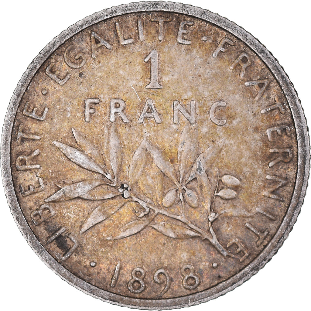 Monnaie, France, Semeuse, Franc, 1898, Paris, SUP, Argent, KM:844.1, Le