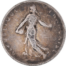 Moneda, Francia, Semeuse, Franc, 1898, Paris, BC+, Plata, KM:844.1, Le