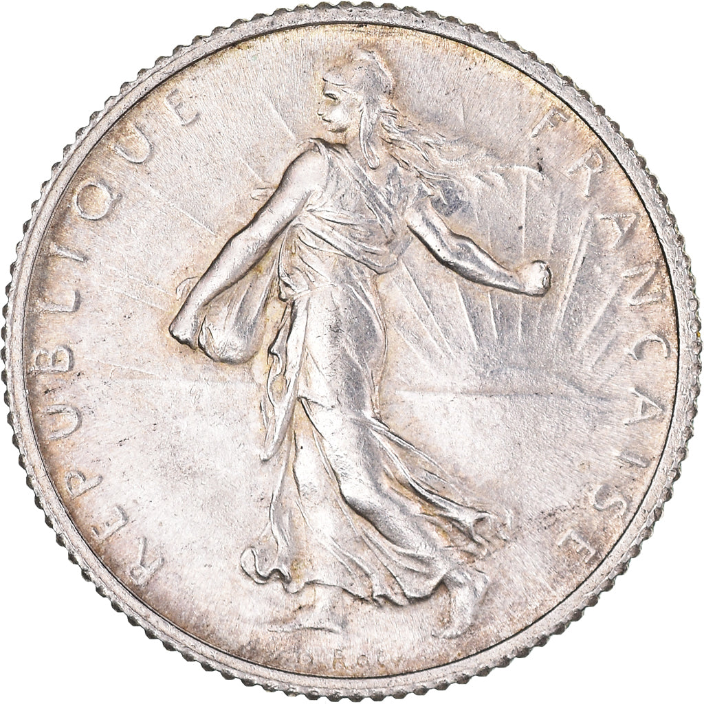 Moneda, Francia, Semeuse, Franc, 1915, Paris, 1 Franc, MBC, Plata, KM:844.1