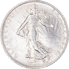 Coin, France, Semeuse, Franc, 1918, Paris, AU(55-58), Silver, KM:844.1