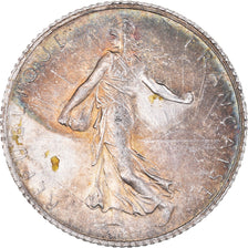 Coin, France, Semeuse, Franc, 1911, Paris, AU(50-53), Silver, KM:844.1