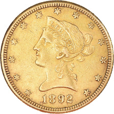 Monnaie, États-Unis, Coronet Head, $10, Eagle, 1892, U.S. Mint, New Orleans