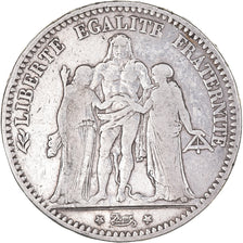 Münze, Frankreich, Hercule, 5 Francs, 1874, Bordeaux, S+, Silber, KM:820.2