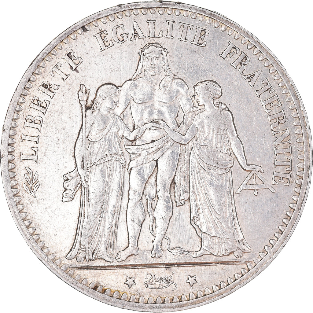 Munten, Frankrijk, Hercule, 5 Francs, 1875, Paris, PR, Zilver, KM:820.1