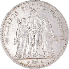 Moneta, Francia, Hercule, 5 Francs, 1875, Paris, SPL-, Argento, KM:820.1