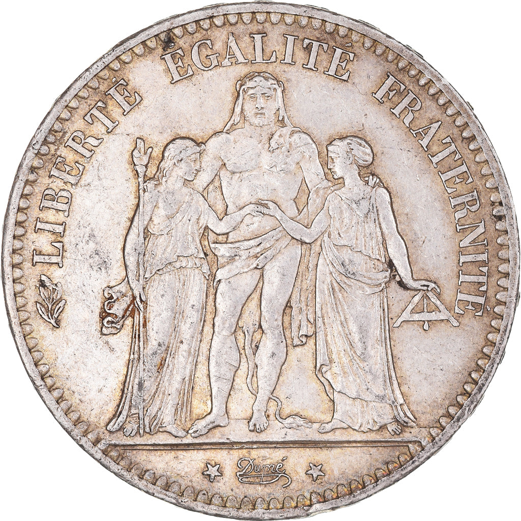 Coin, France, Hercule, 5 Francs, 1877, Paris, AU(50-53), Silver, KM:820.1