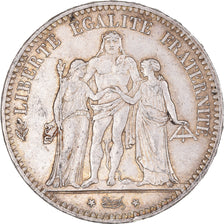 Coin, France, Hercule, 5 Francs, 1877, Paris, AU(50-53), Silver, KM:820.1