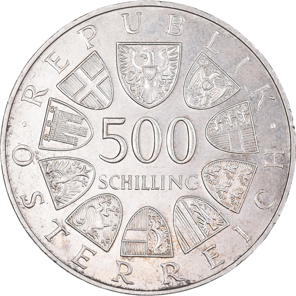 Coin, Austria, 500 Schilling, 1984, MS(60-62), Silver, KM:2969