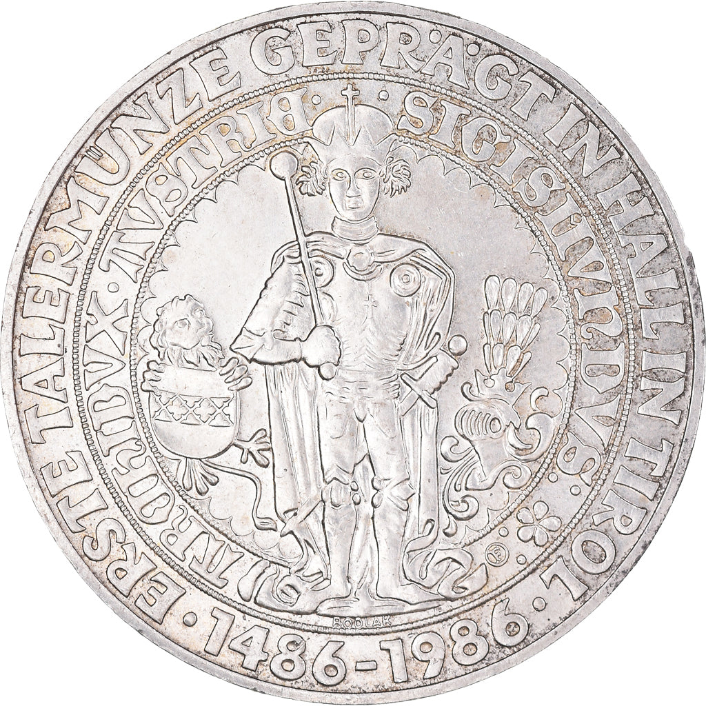 Coin, Austria, 500 Schilling, 1986, Vienna, MS(63), Silver, KM:2977