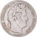 Moeda, França, Louis-Philippe, 5 Francs, 1838, Lille, VF(20-25), Prata