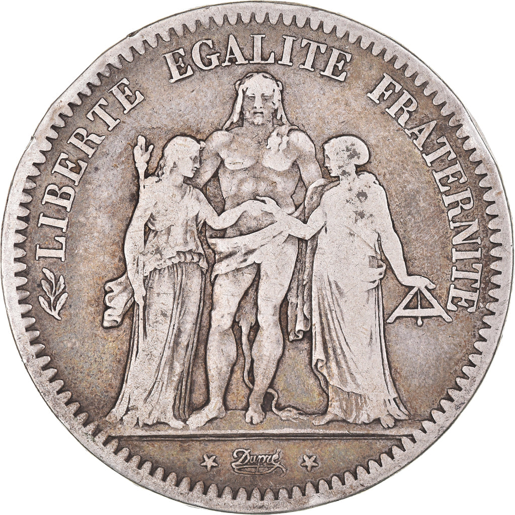 Monnaie, France, Hercule, 5 Francs, 1849, Paris, TB+, Argent, Gadoury:683