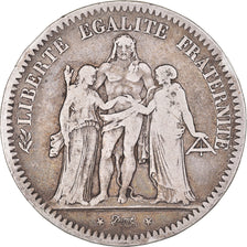 Monnaie, France, Hercule, 5 Francs, 1849, Paris, TB+, Argent, Gadoury:683