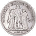 Moneta, Francia, Hercule, 5 Francs, 1849, Paris, MB+, Argento, KM:756.1