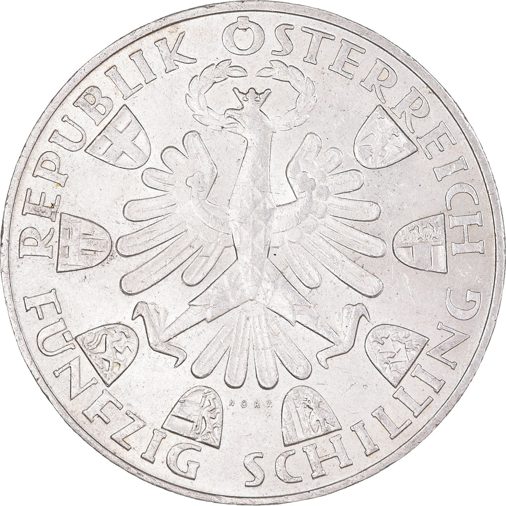 Moneta, Austria, 50 Schilling, 1959, SPL-, Argento, KM:2888