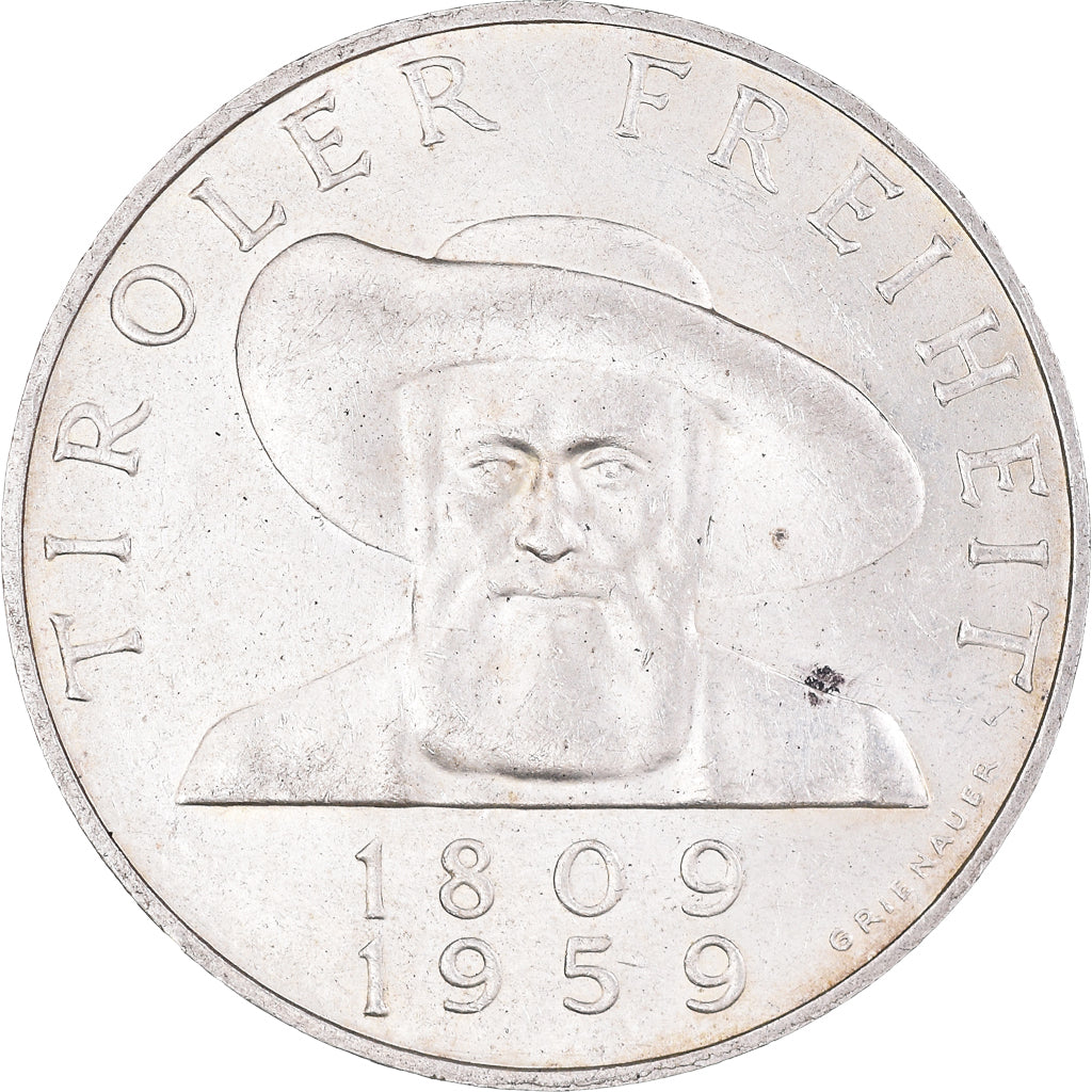 Coin, Austria, 50 Schilling, 1959, AU(55-58), Silver, KM:2888
