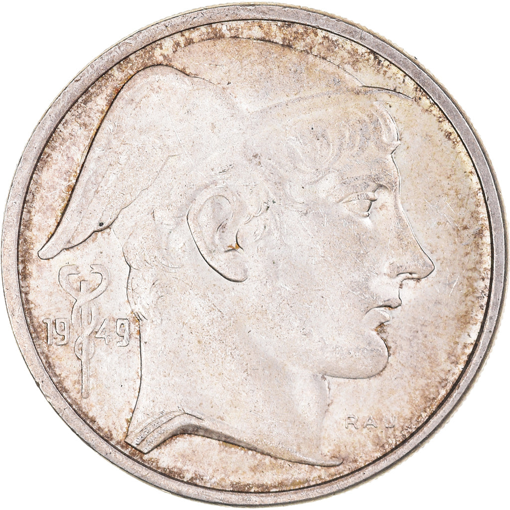 Coin, Belgium, 50 Francs, 50 Frank, 1949, EF(40-45), Silver, KM:137