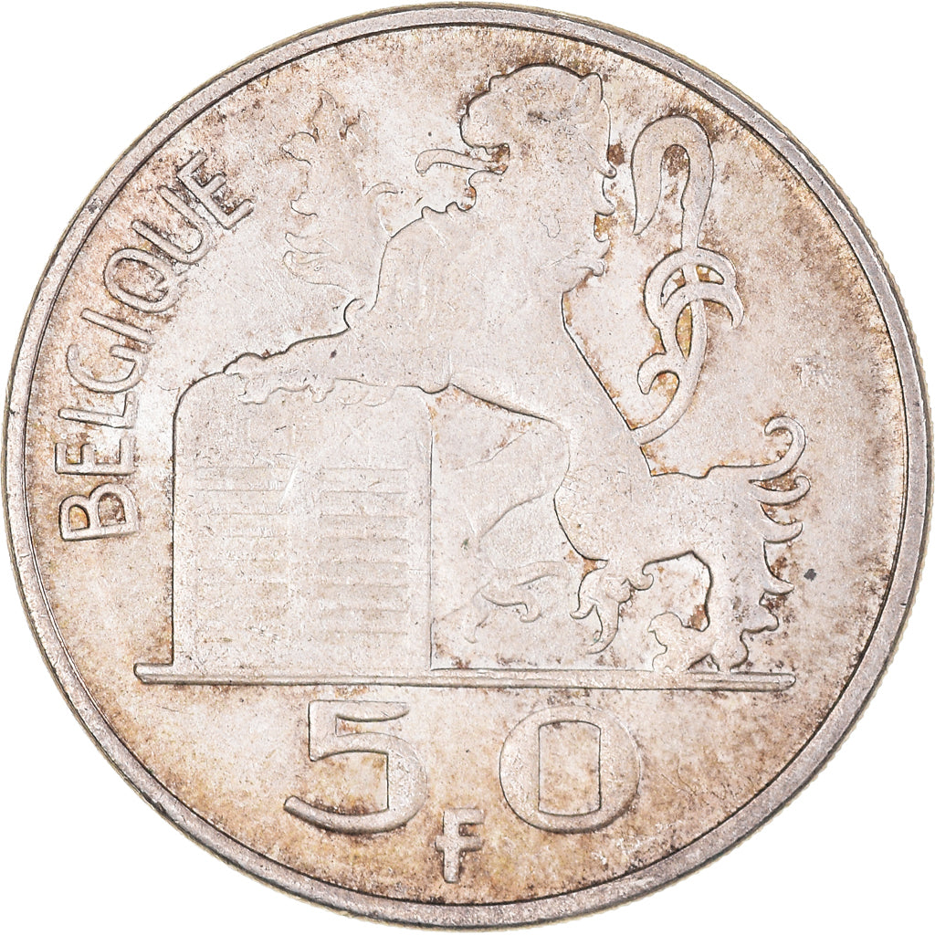 Coin, Belgium, 50 Francs, 50 Frank, 1949, EF(40-45), Silver, KM:137