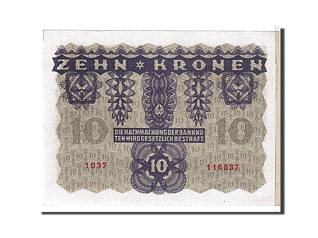 Austria, 10 Kronen, 1922, KM #75, UNC(65-70), 1037116837