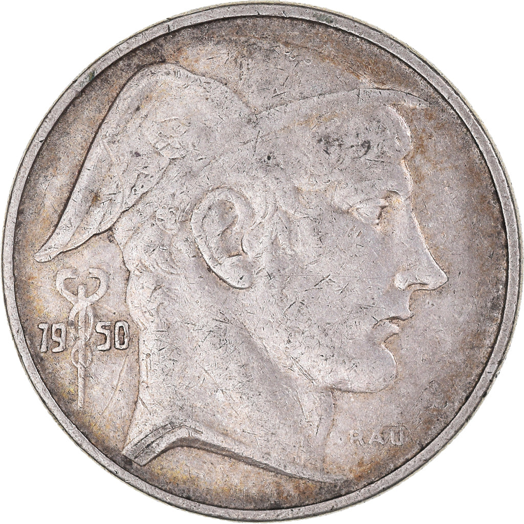 Moneta, Belgio, 20 Francs, 20 Frank, 1950, BB, Argento, KM:140.1