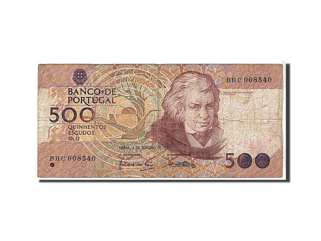 Portugal, 500 Escudos, 1987, KM #180a, VG(8-10), BHC008540