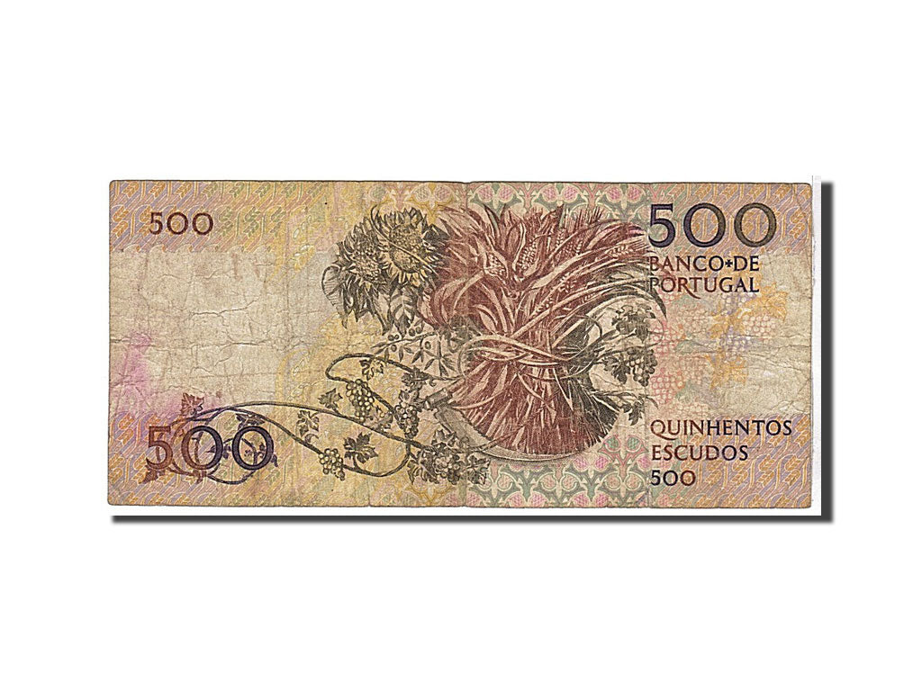 Portugal, 500 Escudos, 1987, KM #180a, VG(8-10), BHC008540