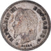 Moneda, Francia, Napoleon III, 20 Centimes, 1867, Paris, BC+, Plata, KM:808.1