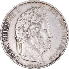 Coin, France, Louis-Philippe, 5 Francs, 1844, Strasbourg, VF(30-35), Silver