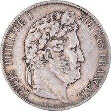 Münze, Frankreich, Louis-Philippe, 5 Francs, 1848, Paris, SS, Silber, KM:749.1