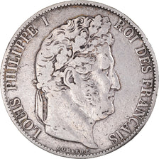 Coin, France, Louis-Philippe, 5 Francs, 1846, Lille, VF(30-35), Silver