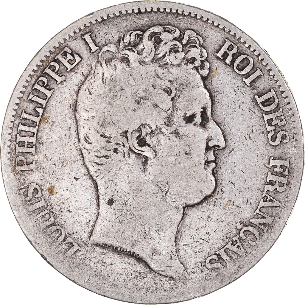 Coin, France, Louis-Philippe, 5 Francs, 1831, Bordeaux, VF(20-25), Silver