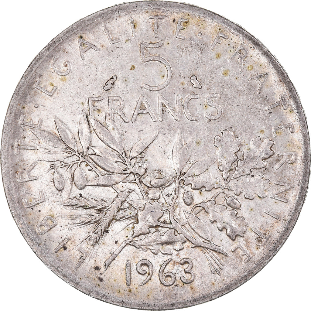 Coin, France, Semeuse, 5 Francs, 1963, Paris, EF(40-45), Silver, KM:926