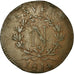 Munten, FRANSE STATEN, ANTWERP, 10 Centimes, 1814, Antwerp, ZF, Bronze