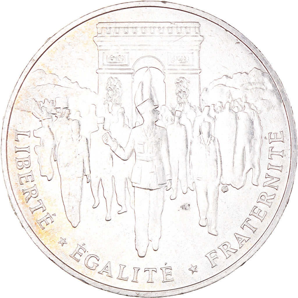 Moneta, Francia, Libération de Paris, 100 Francs, 1994, SPL-, Argento
