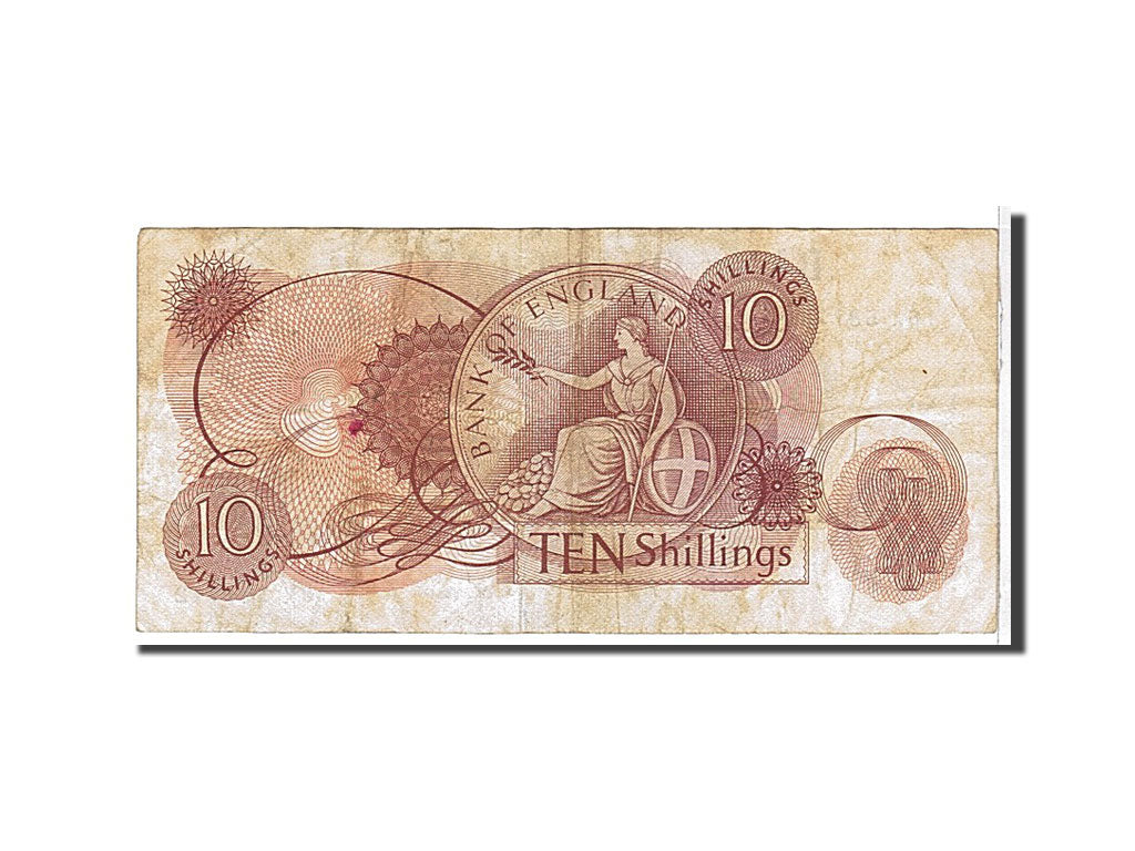 Great Britain, 10 Shillings, 1966, KM #373c, VF(20-25), 16X587742