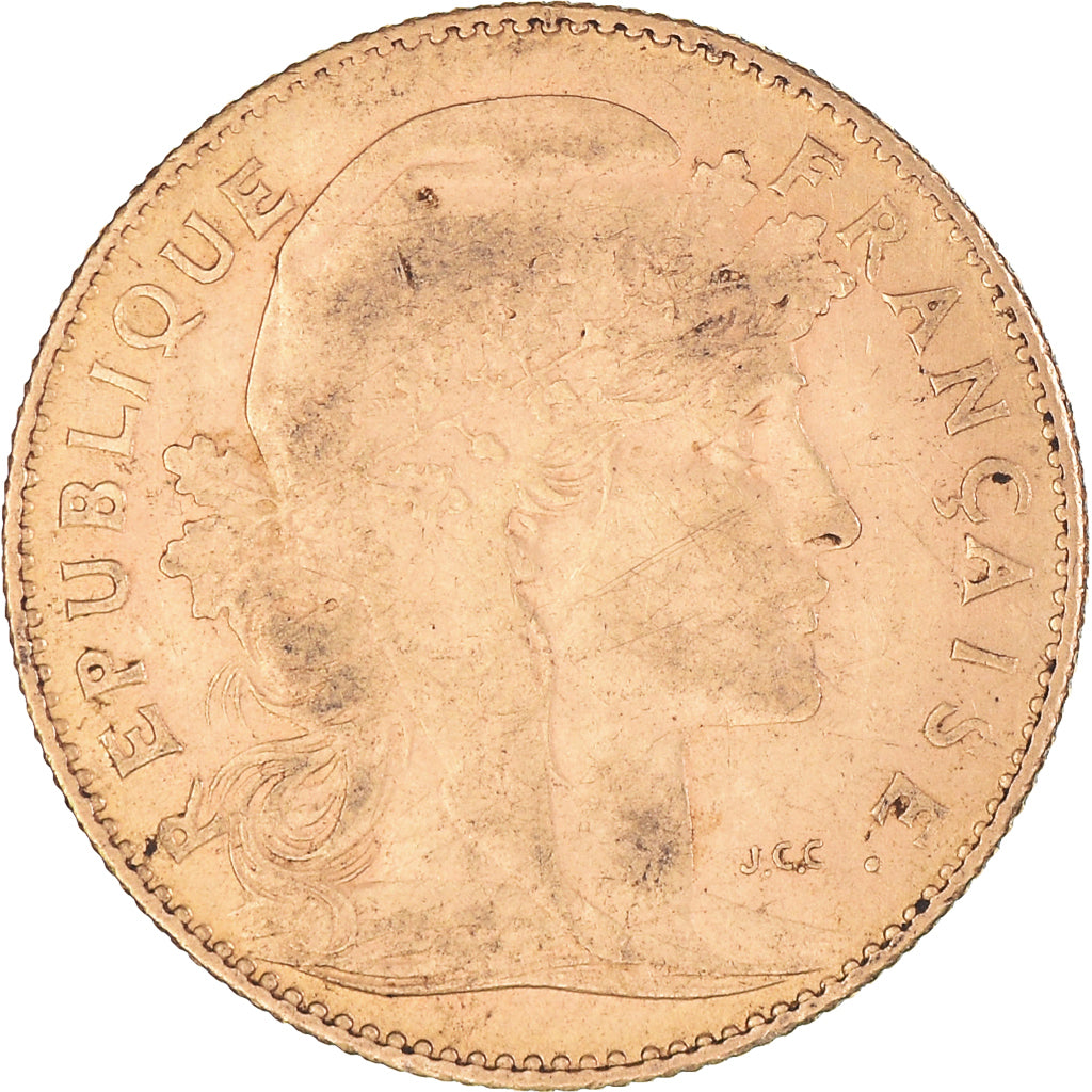 Coin, France, Marianne, 10 Francs, 1911, Paris, EF(40-45), Gold, KM:846