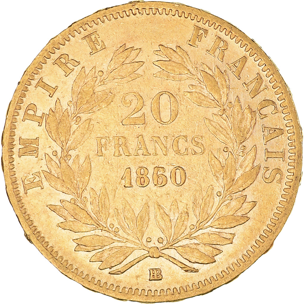 Monnaie, France, Napoleon III, Napoléon III, 20 Francs, 1860, Paris, TTB+, Or