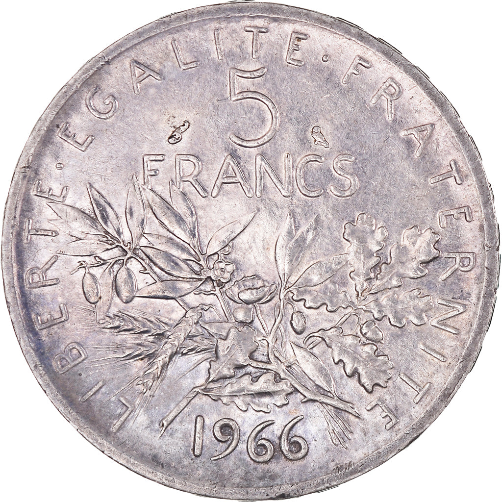 Coin, France, Semeuse, 5 Francs, 1966, Paris, MS(63), Silver, KM:926