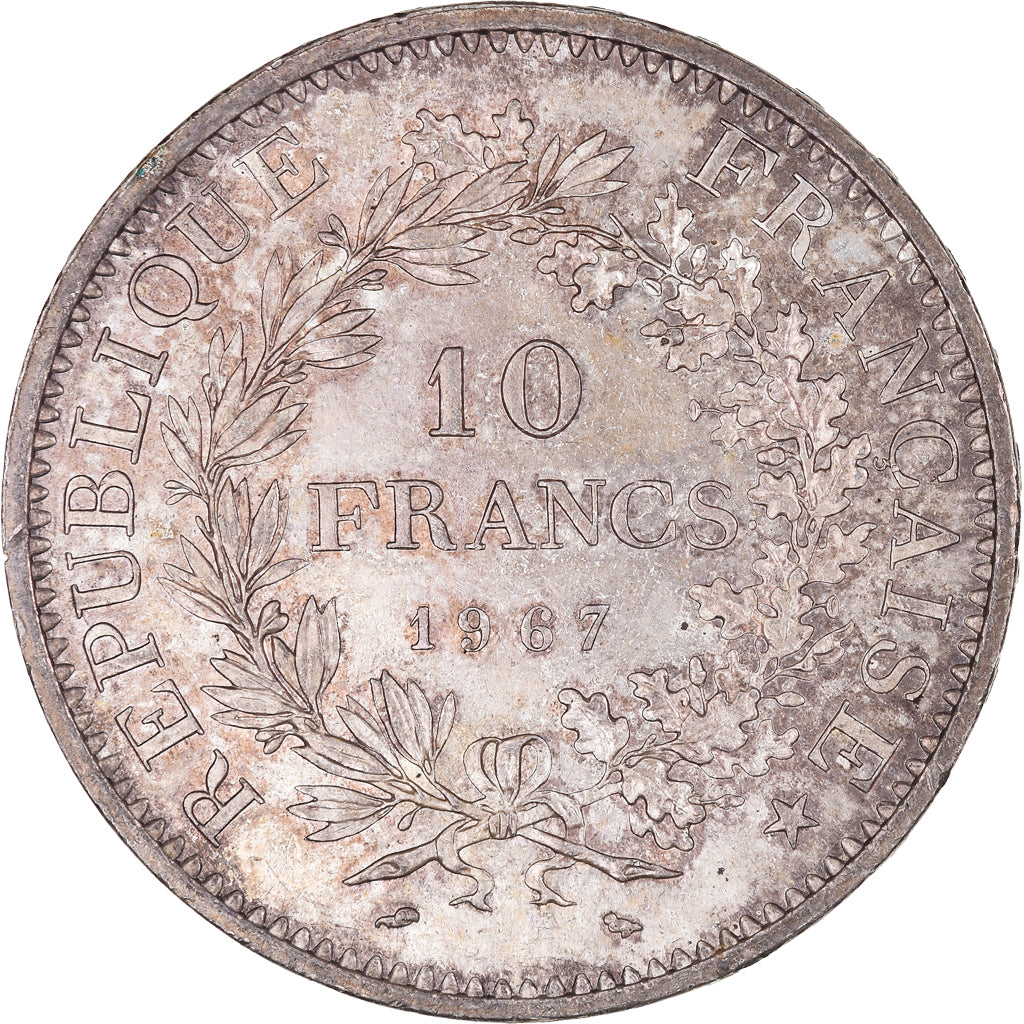 Coin, France, Hercule, 10 Francs, 1967, Paris, MS(60-62), Silver, KM:932