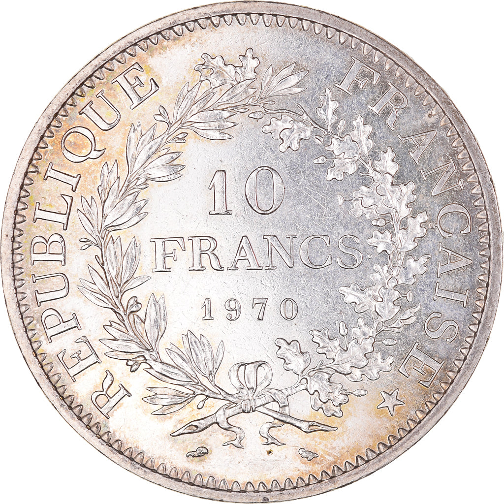 Coin, France, Hercule, 10 Francs, 1970, Paris, MS(60-62), Silver, KM:932