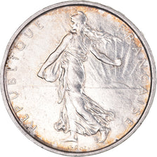 Moneta, Francia, Semeuse, 5 Francs, 1967, Paris, Iridescent toning, SPL-