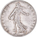 Moneta, Francia, Semeuse, 2 Francs, 1908, Paris, MB+, Argento, KM:845.1