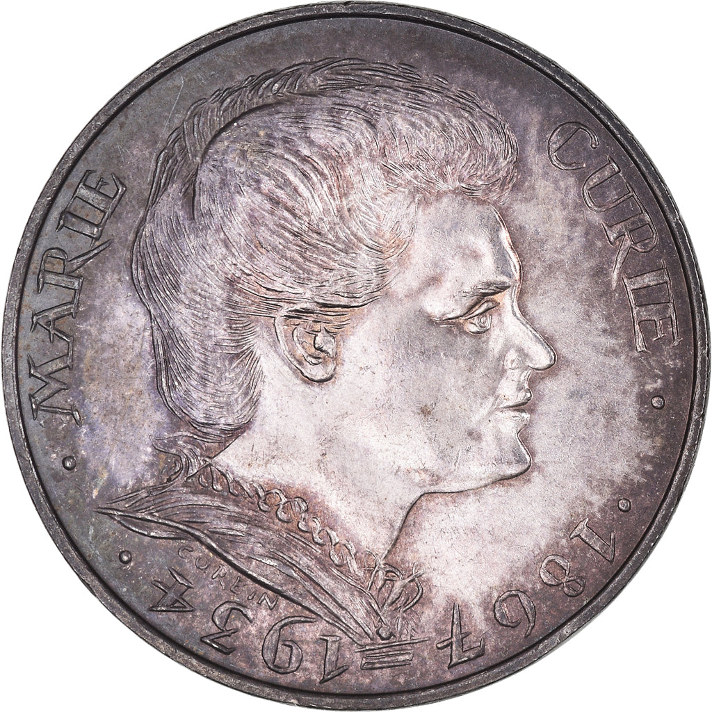 Coin, France, Marie Curie, 100 Francs, 1984, AU(50-53), Silver, KM:955