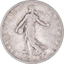Moneta, Francia, Semeuse, Franc, 1906, Paris, MB+, Argento, KM:844.1