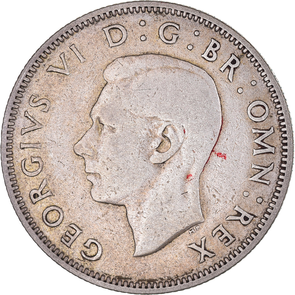 Coin, Great Britain, George VI, Florin, Two Shillings, 1937, VF(30-35), Silver