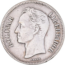 Monnaie, Venezuela, Gram 10, 2 Bolivares, 1936, TTB, Argent, KM:23